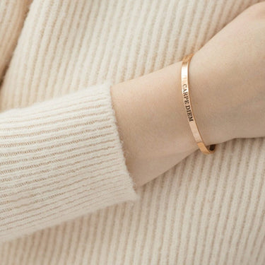Carpe Diem - Mantra Bracelet - Quote Bracelet - Woman Bracelet Bracelet Brother & Sisters
